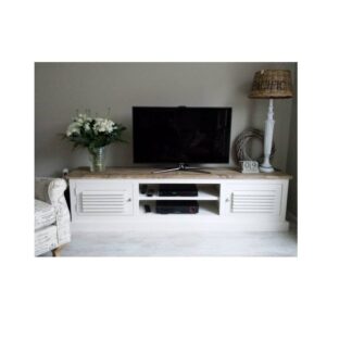 Tv meubel steigerhout Tess wit