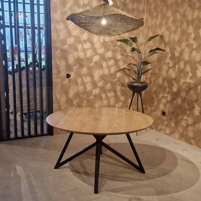 Eiken ronde tafel Femm - Afbeelding 4