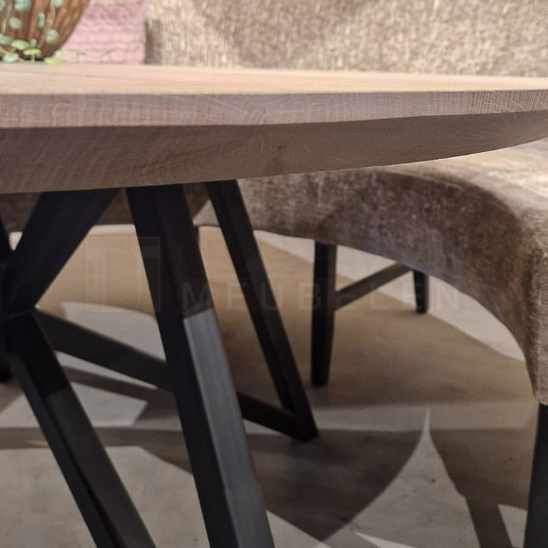 Eiken ronde tafel Femm - Afbeelding 8