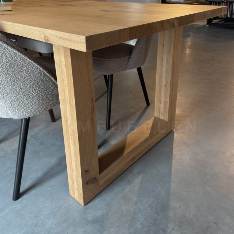 Eiken tafel Mirthe - Afbeelding 3