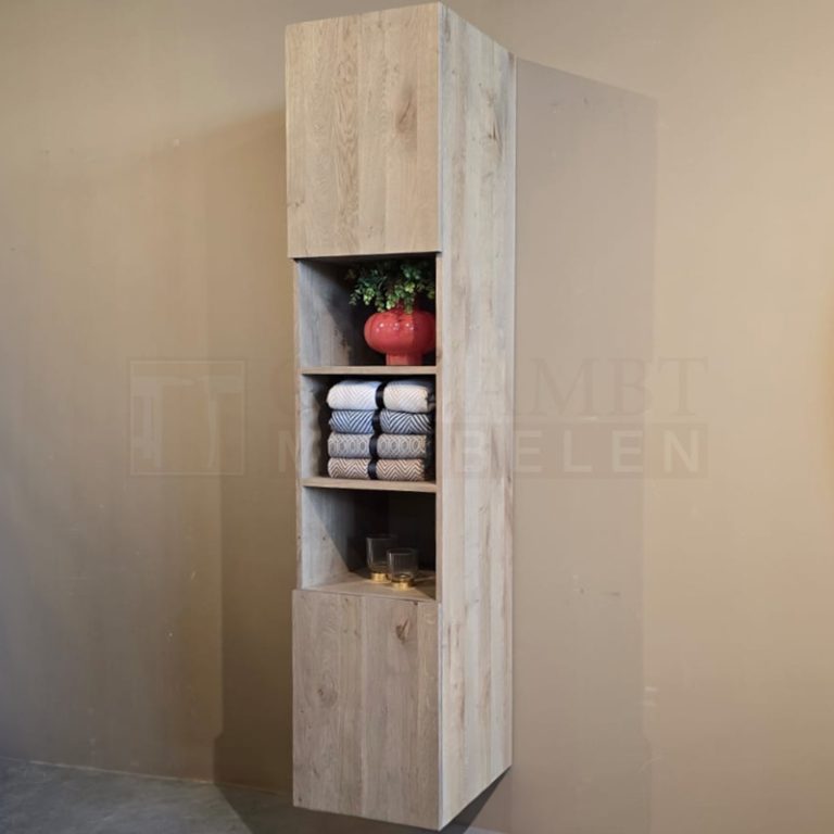 Eiken Badkamerkast Jenn - Afbeelding 6