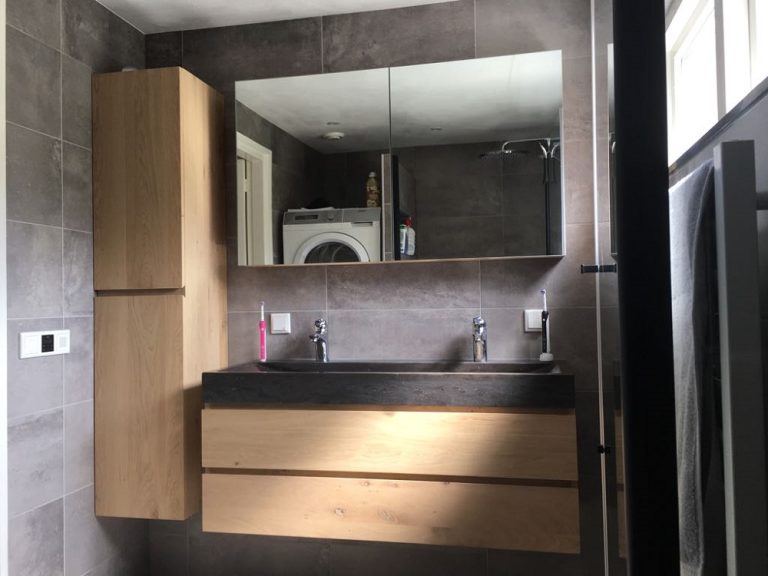 Eiken Badkamermeubel Evi - Afbeelding 2