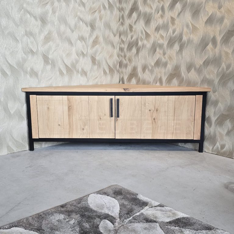 Eiken hoek TV Meubel West - Afbeelding 2
