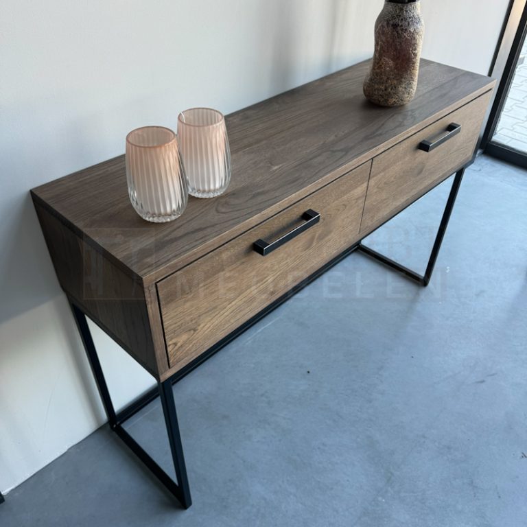 Eiken Sidetable Bas - Afbeelding 4