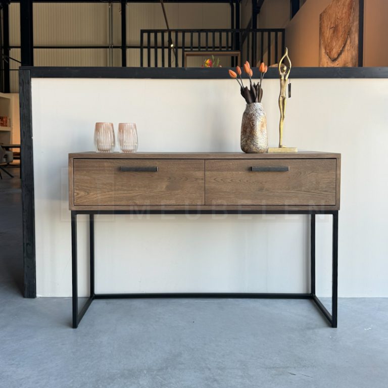 Eiken Sidetable Bas - Afbeelding 2