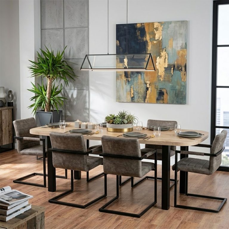 Eiken tafel Bella