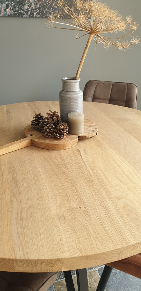Eiken tafel Femke - Afbeelding 6