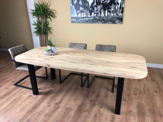 Eiken tafel Bella - Afbeelding 2
