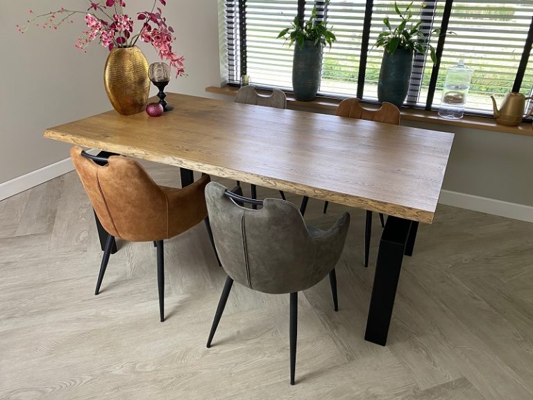 Eiken tafel Bonnie - Afbeelding 5
