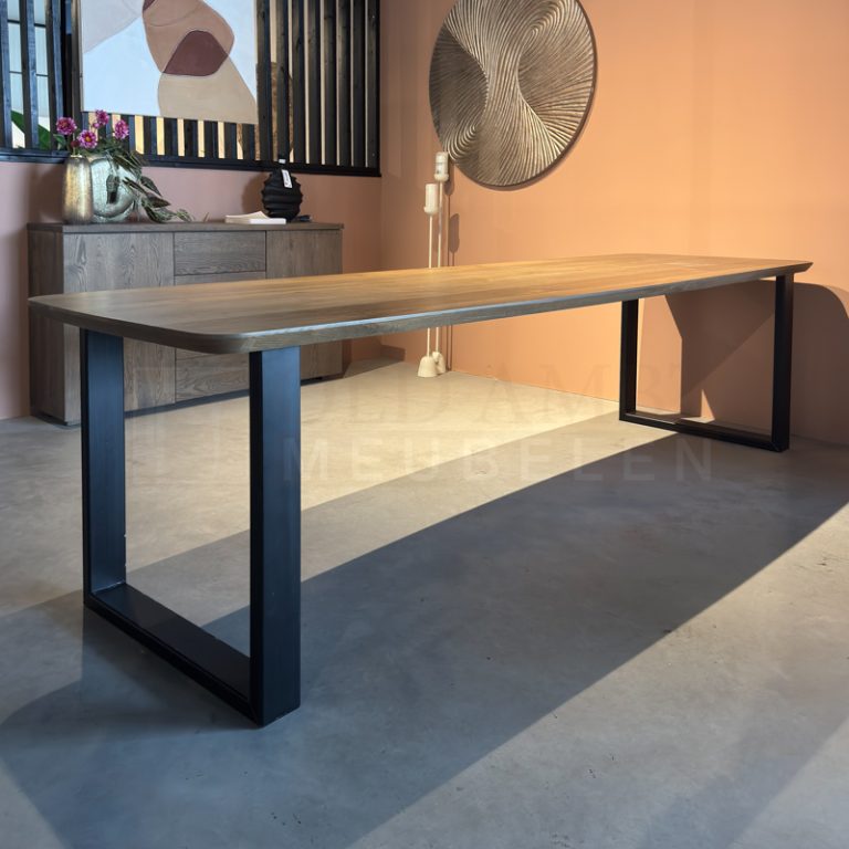 Eiken Deens ovale tafel Dien - Afbeelding 2