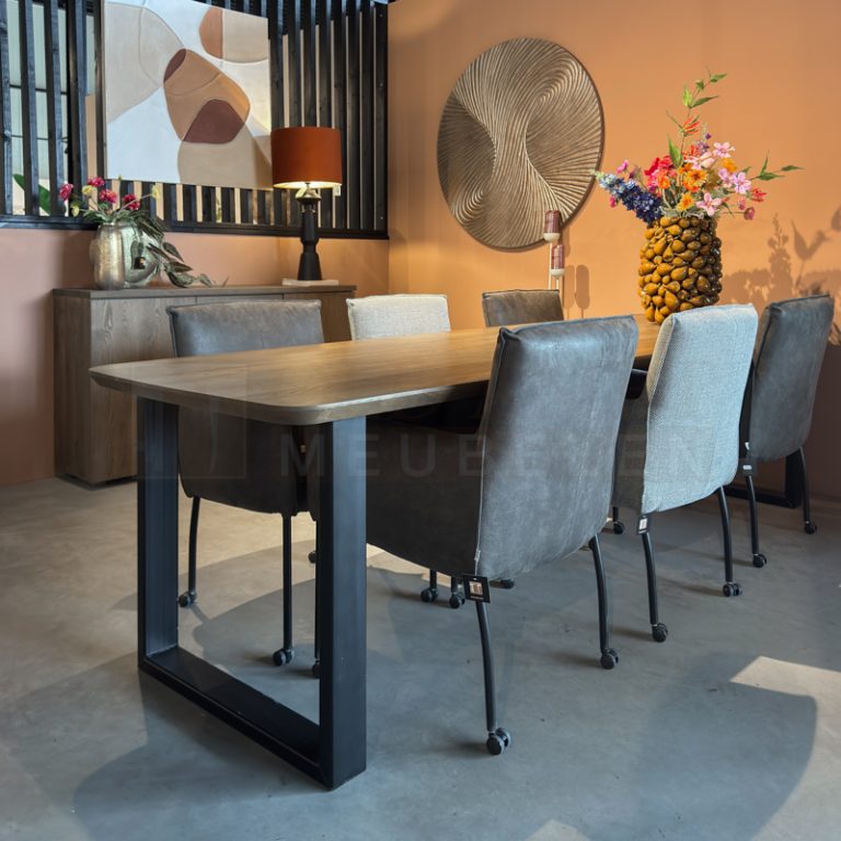Eiken Deens ovale tafel Dien - Afbeelding 4