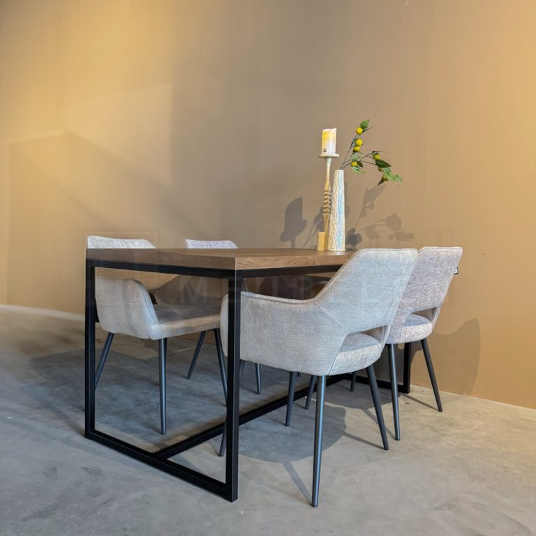 Eiken tafel Fernando met Ligger - Afbeelding 4