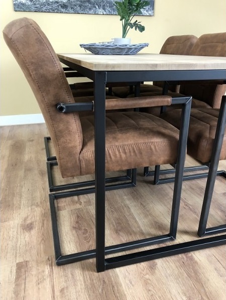 Eiken tafel Fernando U-poot - Afbeelding 4