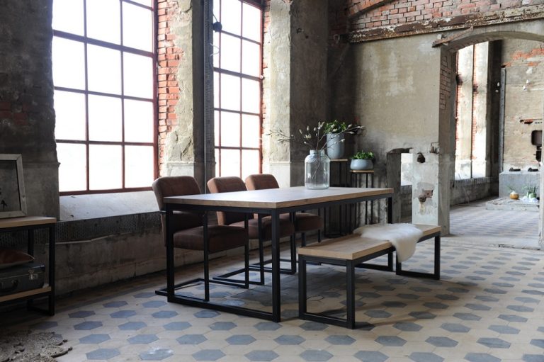 Eiken tafel Fernando U-poot - Afbeelding 8