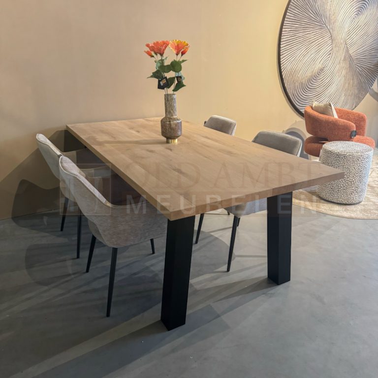 Eiken tafel Fien - Afbeelding 3