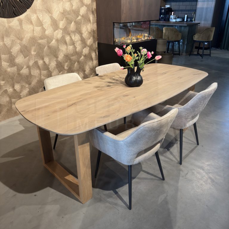 Eiken Deens ovale tafel Freek - Afbeelding 4