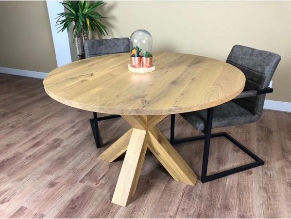 Eiken tafel Frits - Afbeelding 2