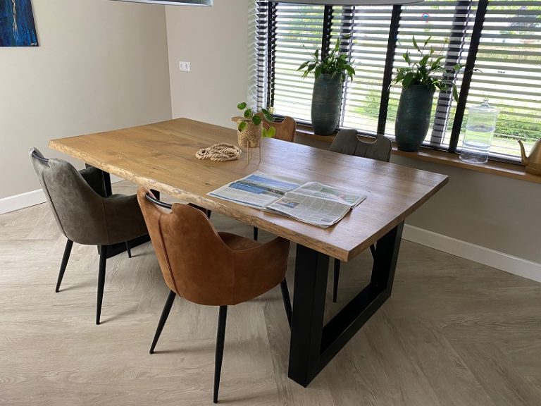 Eiken tafel Guus - Afbeelding 3