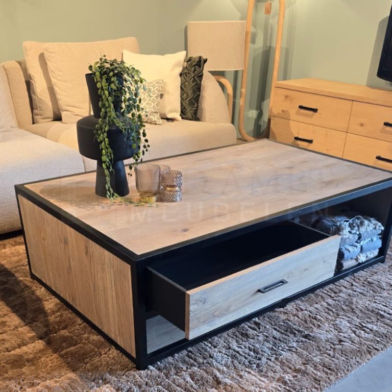 Eiken Salontafel Janel - Afbeelding 5