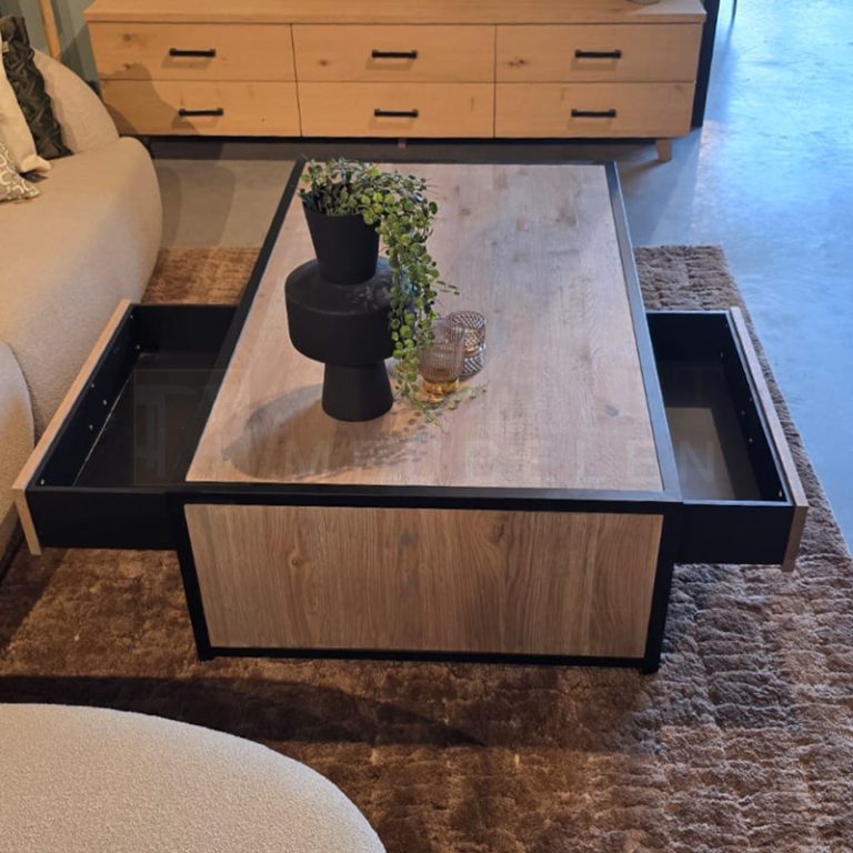 Eiken Salontafel Janel - Afbeelding 8