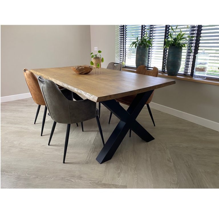 Eiken tafel Joppe - Afbeelding 2