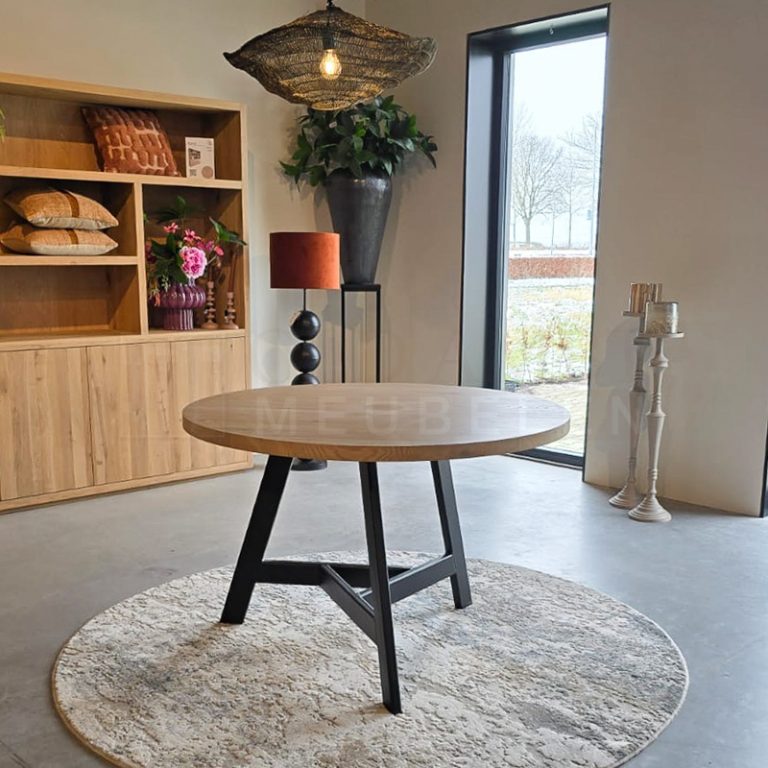 Eiken tafel Karel - Afbeelding 2
