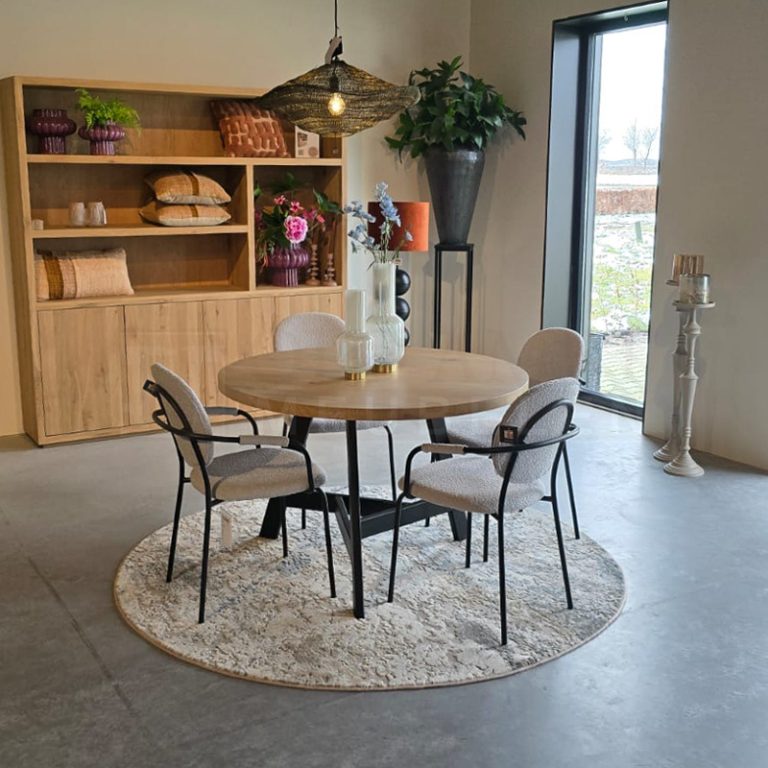 Eiken tafel Karel - Afbeelding 3