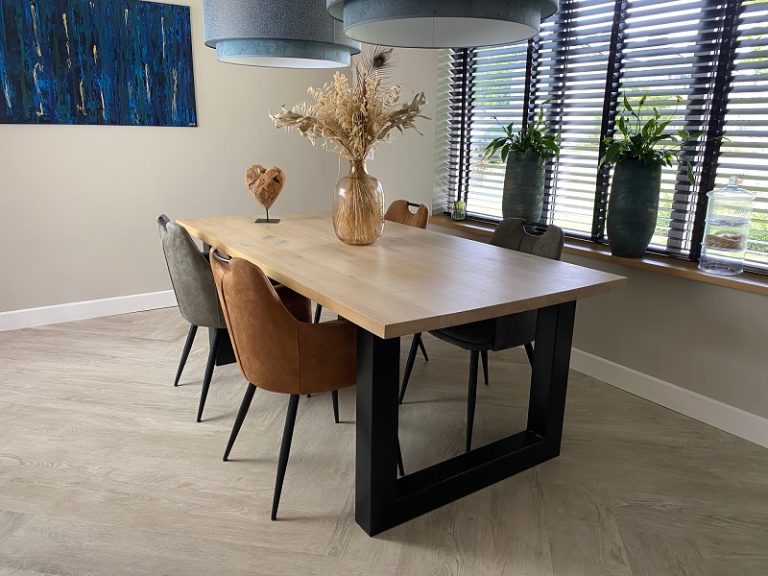 Eiken tafel Karin - Afbeelding 2