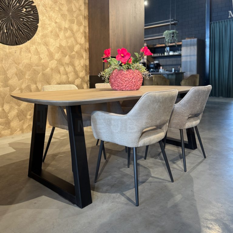 Eiken Deens ovale tafel Kees - Afbeelding 8
