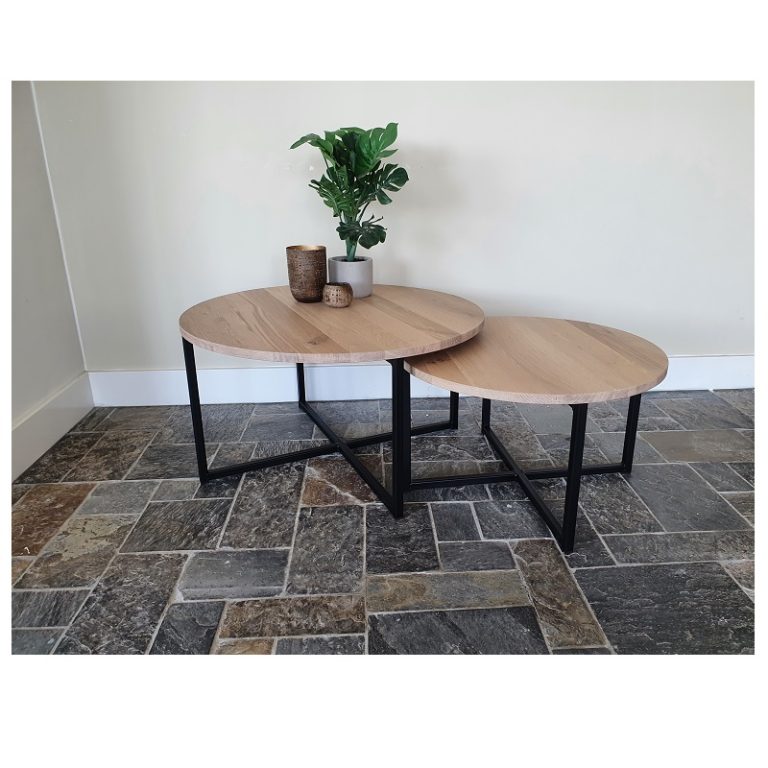 Eiken Salontafel set Liva - Afbeelding 6