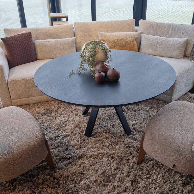 Eiken ronde Lowdining tafel - Afbeelding 2