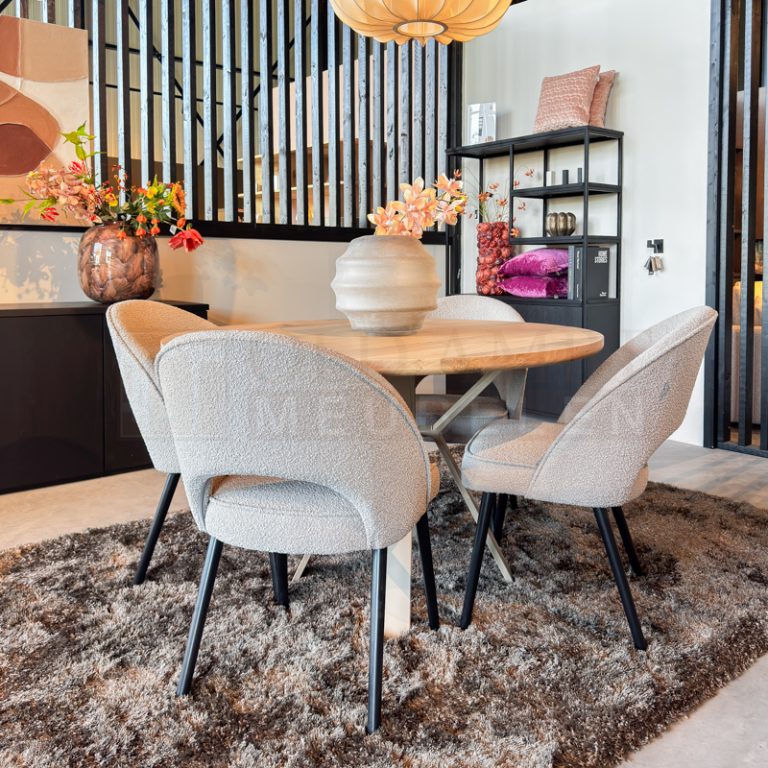 Eiken ronde tafel Lowen - Afbeelding 5