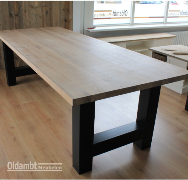 Eiken tafel Maurice - Afbeelding 2