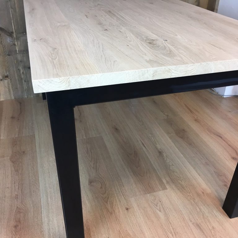 Eiken tafel Mike - Afbeelding 5