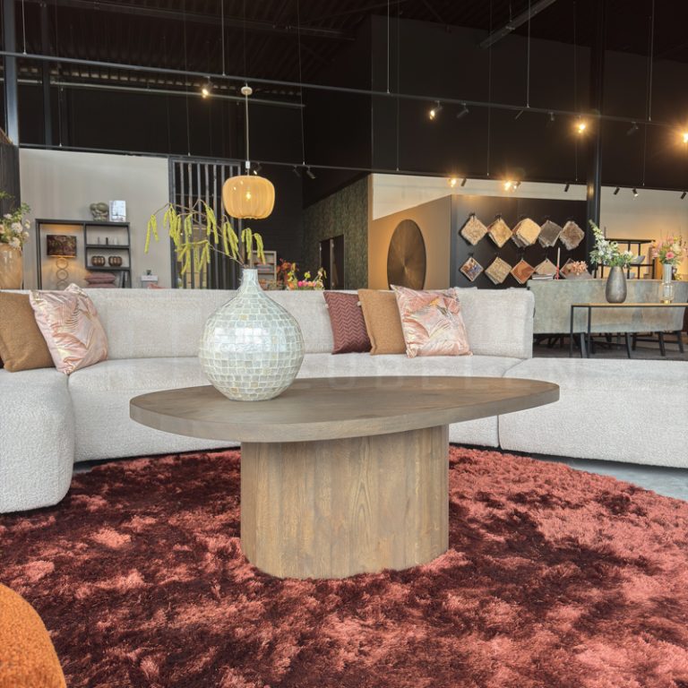 Eiken Salontafel Pebbla - Afbeelding 3