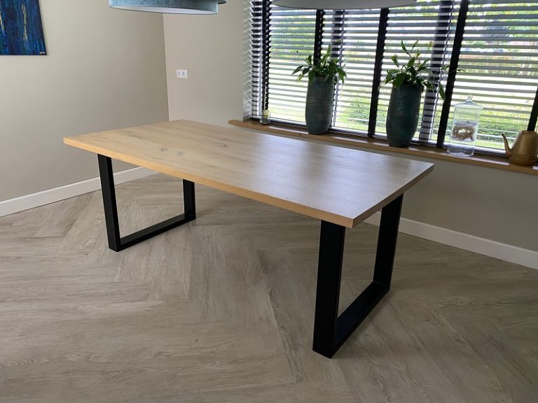 Eiken tafel Peter - Afbeelding 4