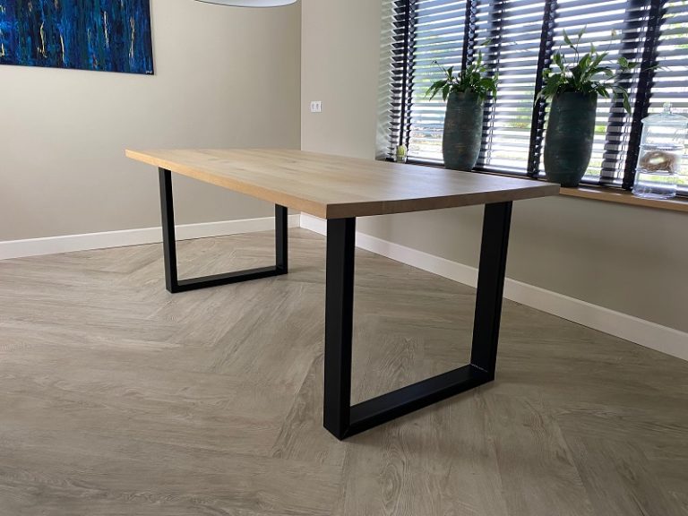 Eiken tafel Peter - Afbeelding 5