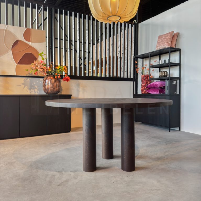 Eiken ronde tafel Plen - Afbeelding 2
