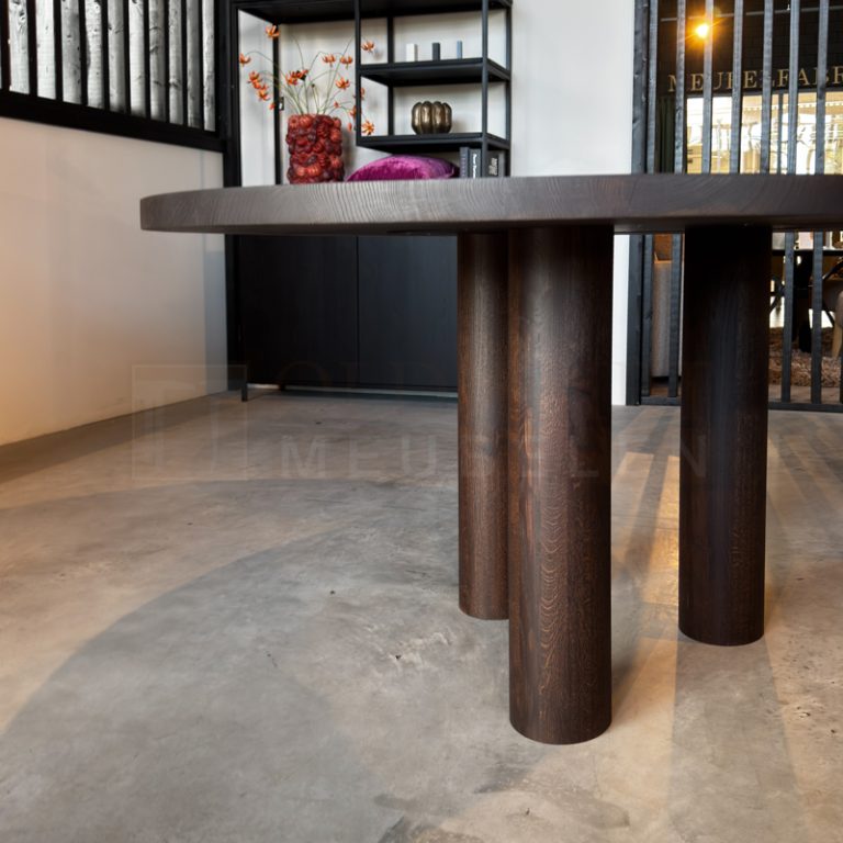 Eiken ronde tafel Plen - Afbeelding 3