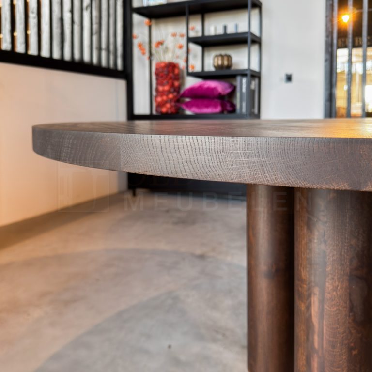 Eiken ronde tafel Plen - Afbeelding 5
