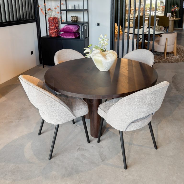 Eiken ronde tafel Plen - Afbeelding 10