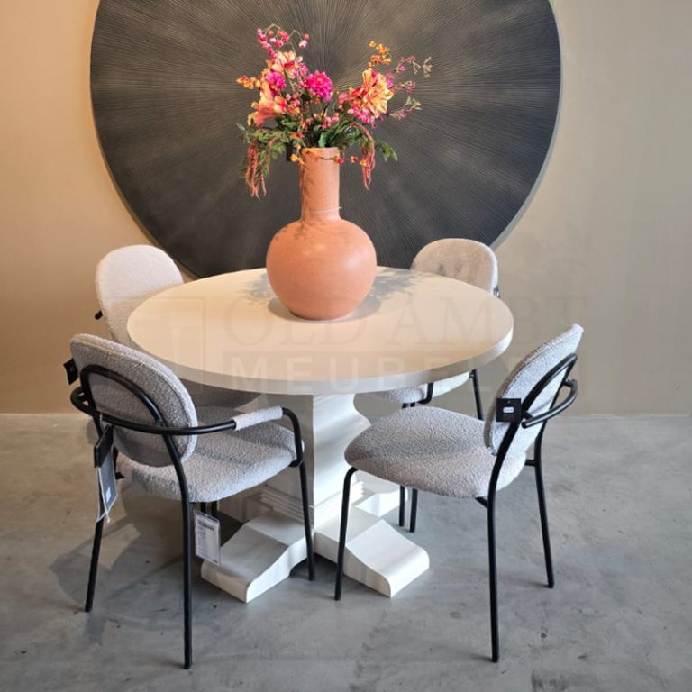Eiken ronde tafel Rana - Afbeelding 8