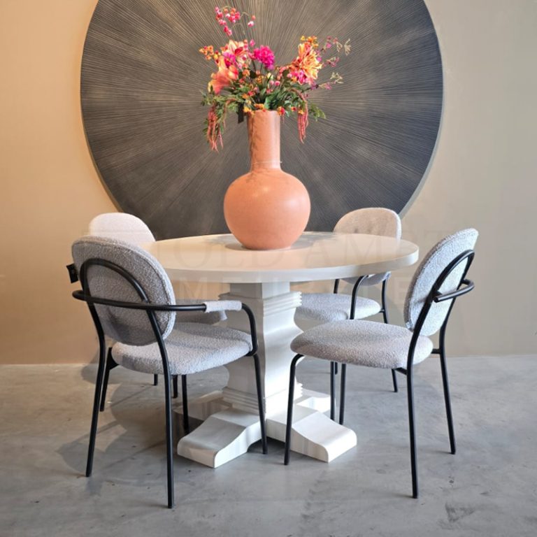 Eiken ronde tafel Rana - Afbeelding 6