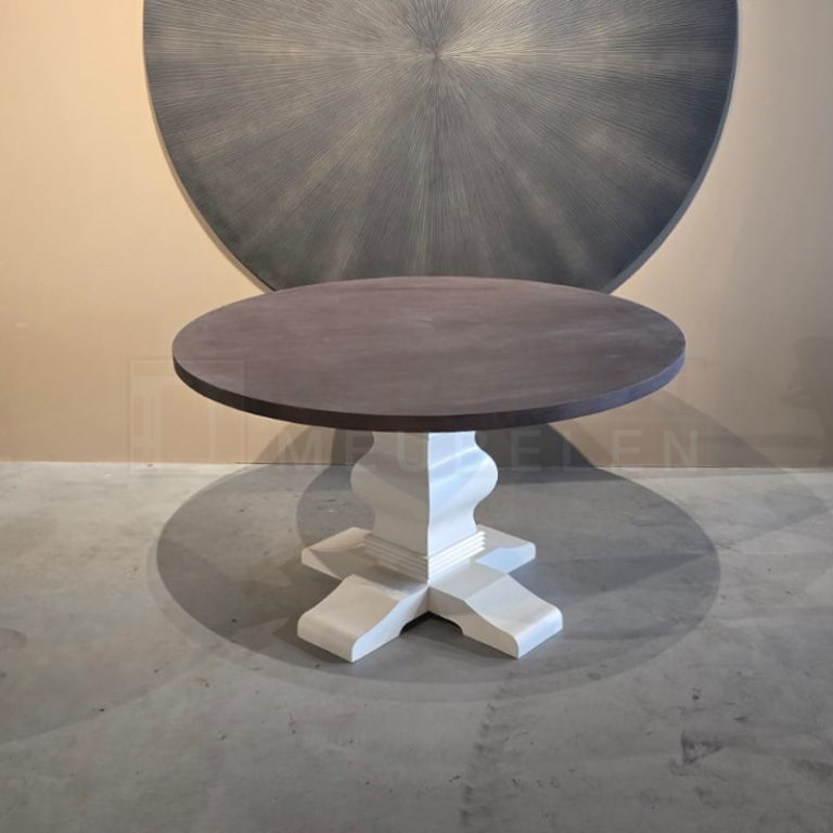 Eiken ronde tafel Rana - Afbeelding 2