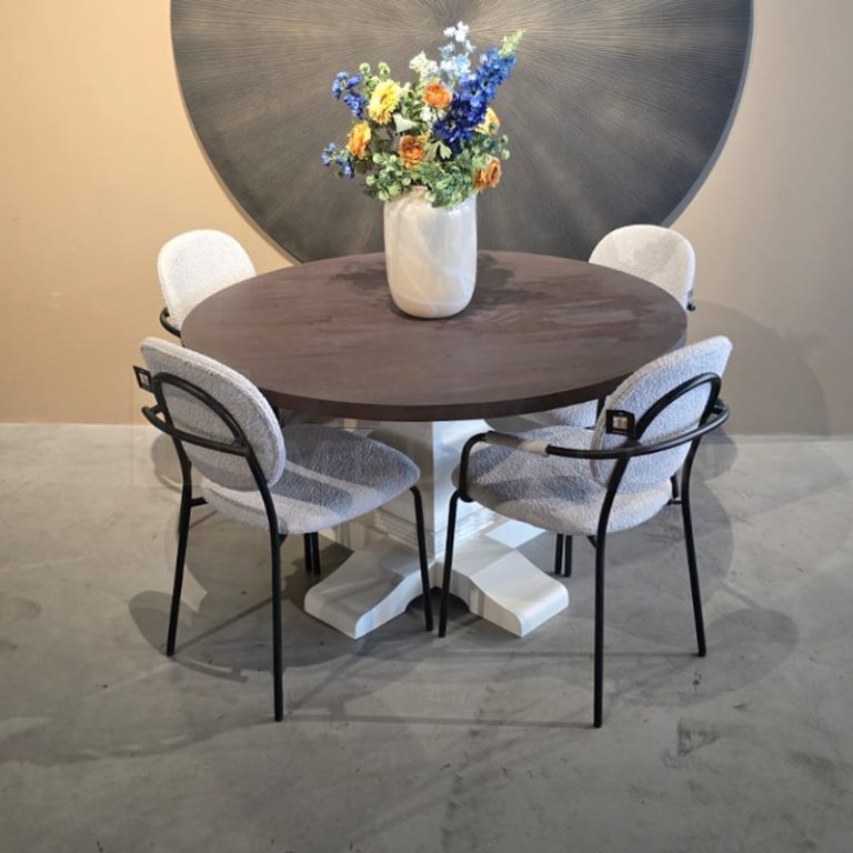 Eiken ronde tafel Rana - Afbeelding 4