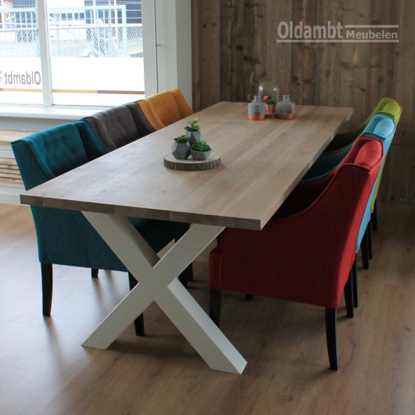 Eiken tafel Rene - Afbeelding 9
