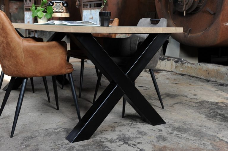 Eiken tafel Rene - Afbeelding 6