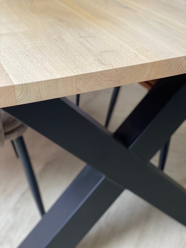Eiken tafel Rene - Afbeelding 3