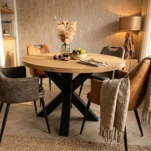 Eiken tafel Rondo