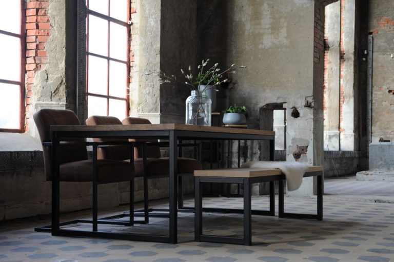 Eiken tafel Rowen - Afbeelding 2